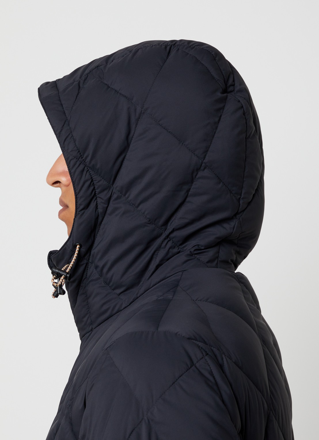 Burberry Hescott gewatteerd jack met quilt patroon  - detail 6 zwart