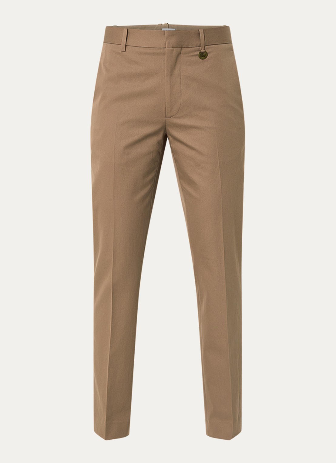 Burberry High waist straight fit chino met steekzakken - voorkant 4 lichtbruin