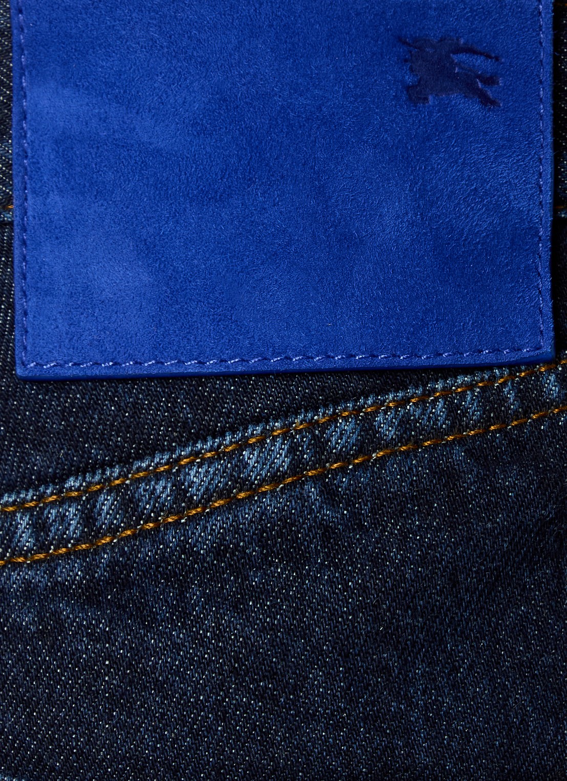 Burberry High waist straight leg jeans met steekzakken - detail 3 donkerblauw