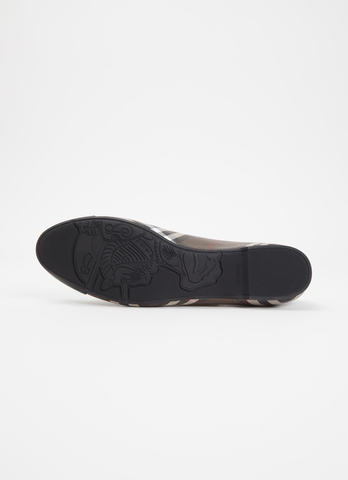Burberry Highgate ballerina met ruitdessin en details van lamsleer - detail 4 multicolor