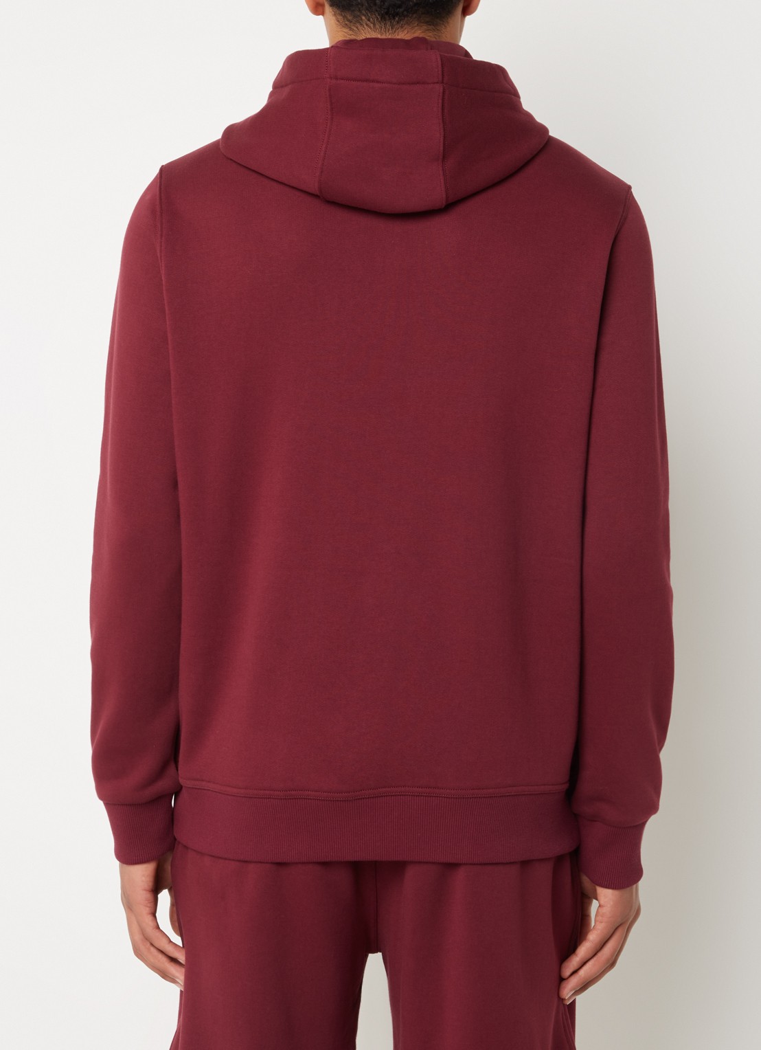 Burberry Hoodie met logoborduring - achterkant 4 bordeauxrood