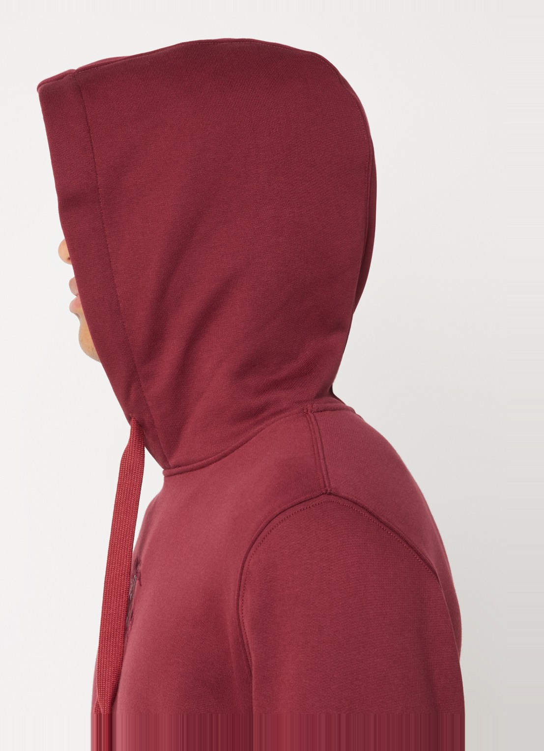 Burberry Hoodie met logoborduring - detail 2 bordeauxrood
