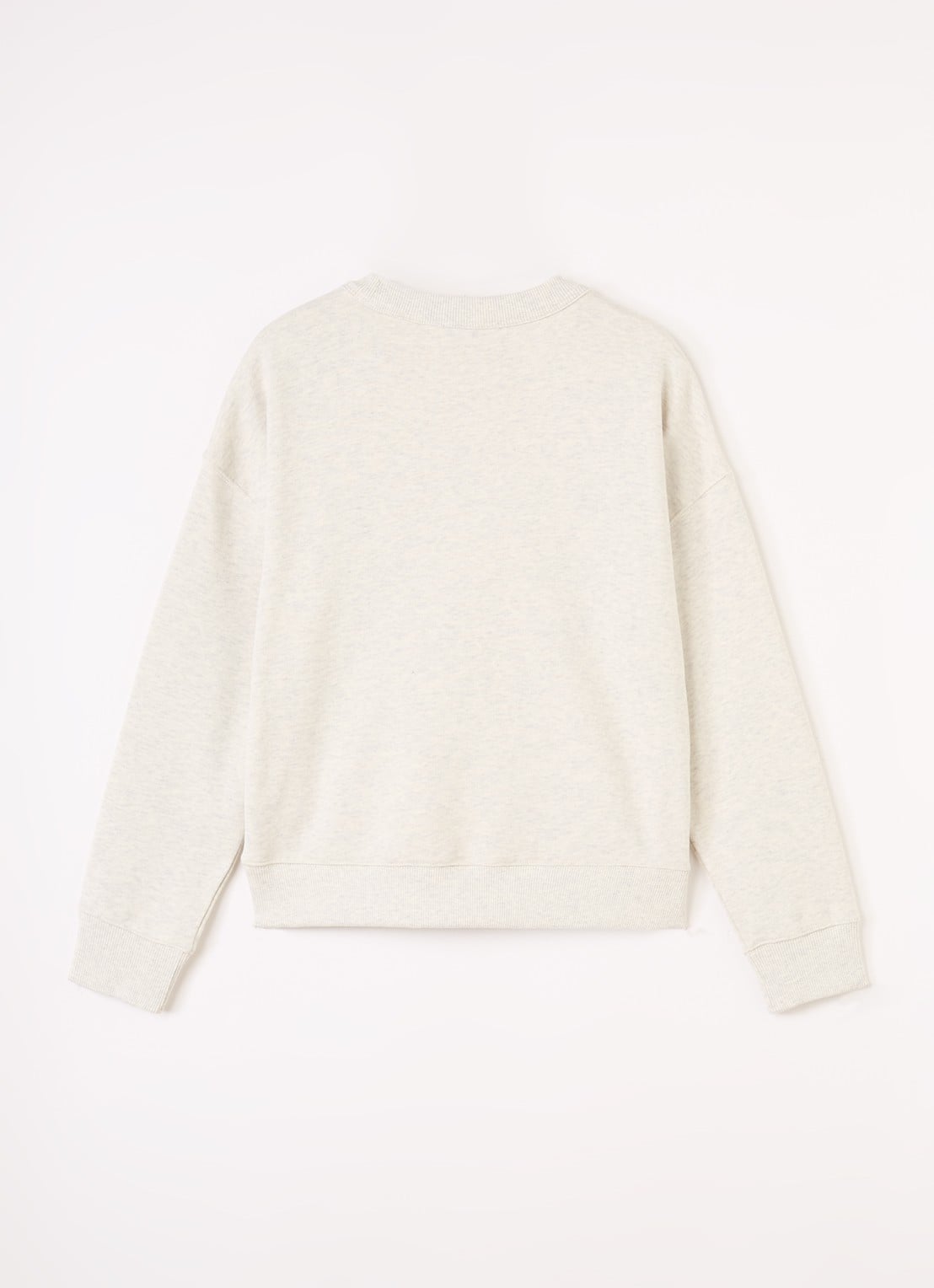 Burberry Isla sweater met logoprint - voorkant 2 gebroken wit