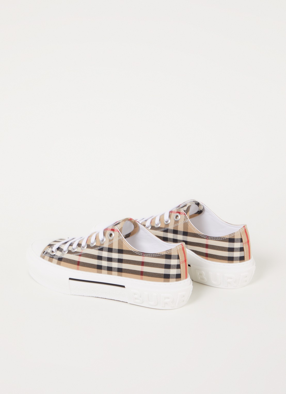 Burberry Jack Low sneaker van canvas - detail 5 donkerbeige