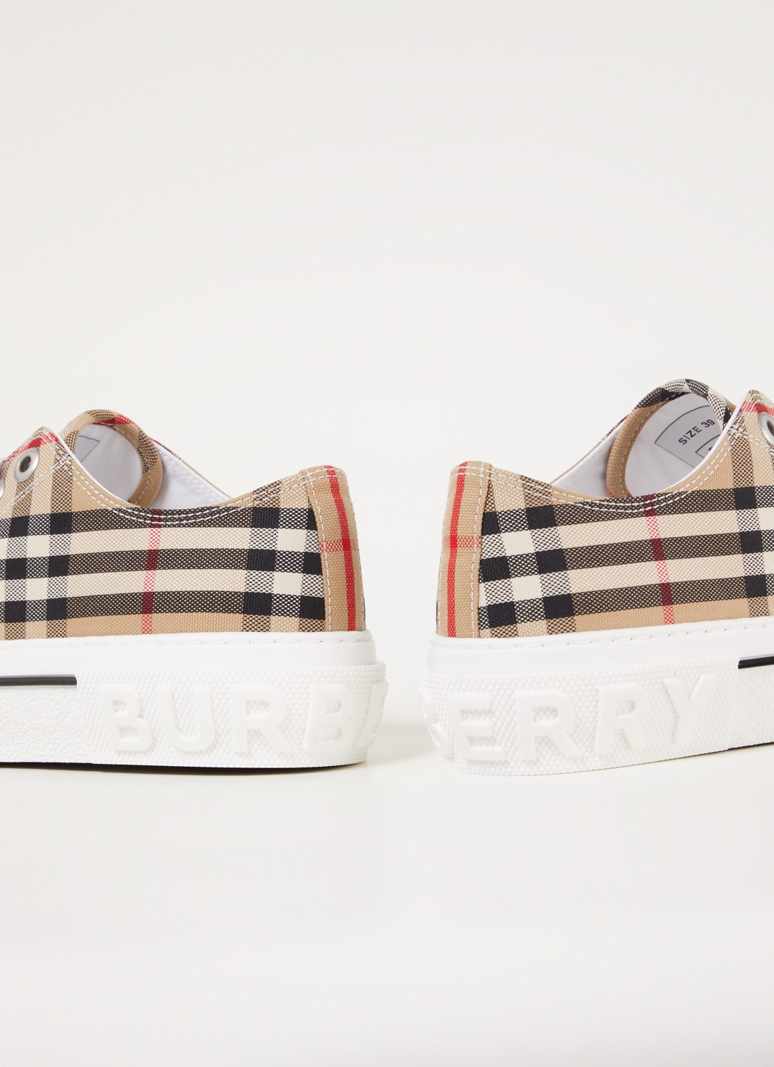 Burberry Jack Low sneaker van canvas - detail 6 donkerbeige