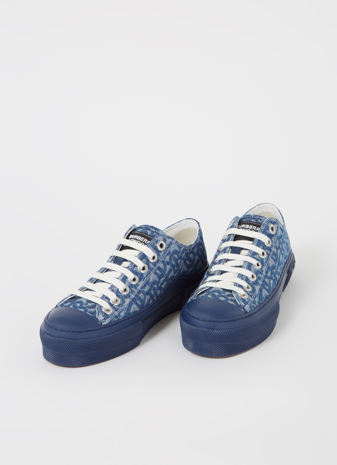 Burberry Jack Low sneaker van canvas - detail denim