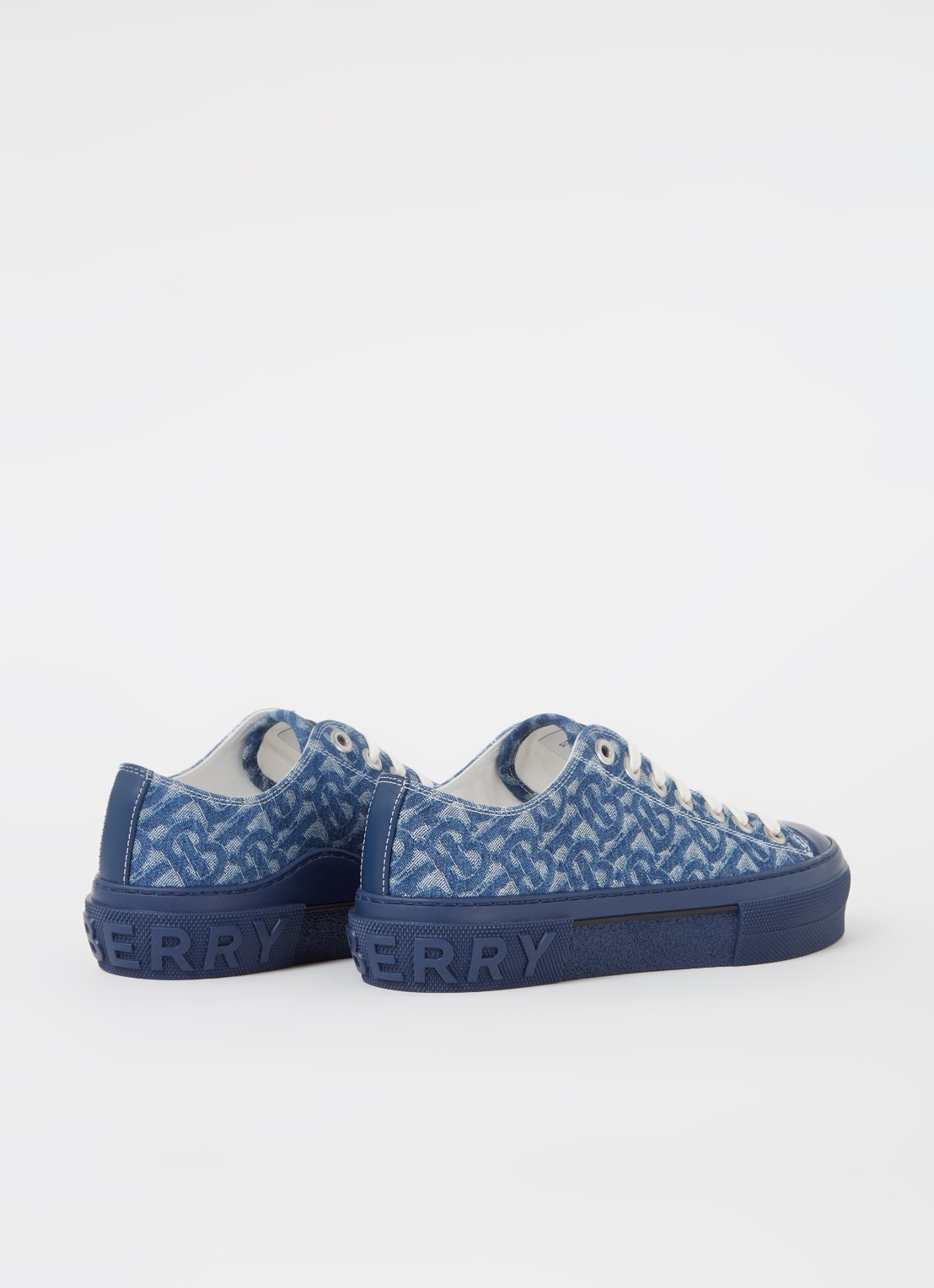 Burberry Jack Low sneaker van canvas - detail 2 denim