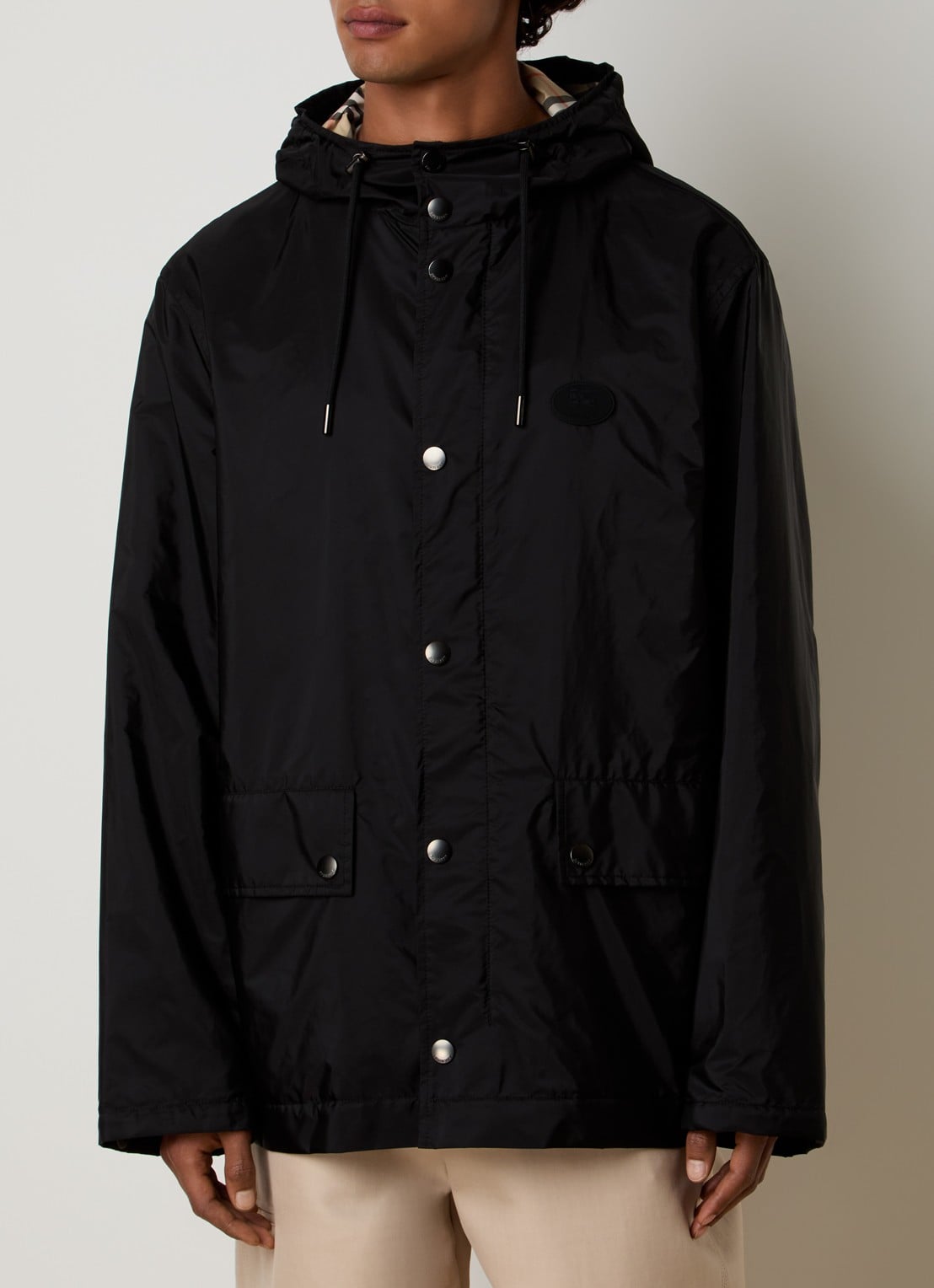 Burberry Jack met klepzakken - detail 3 zwart
