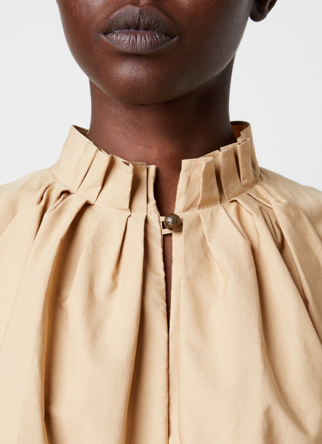 Burberry Jessica midi tuniekjurk met ceintuur - detail 2 beige