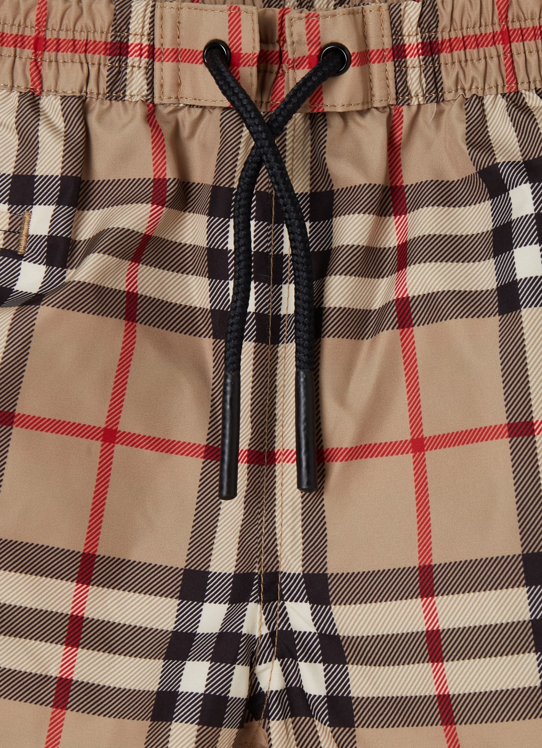 Burberry Kameron zwembroek met ruitdessin en logo - detail 3 camel