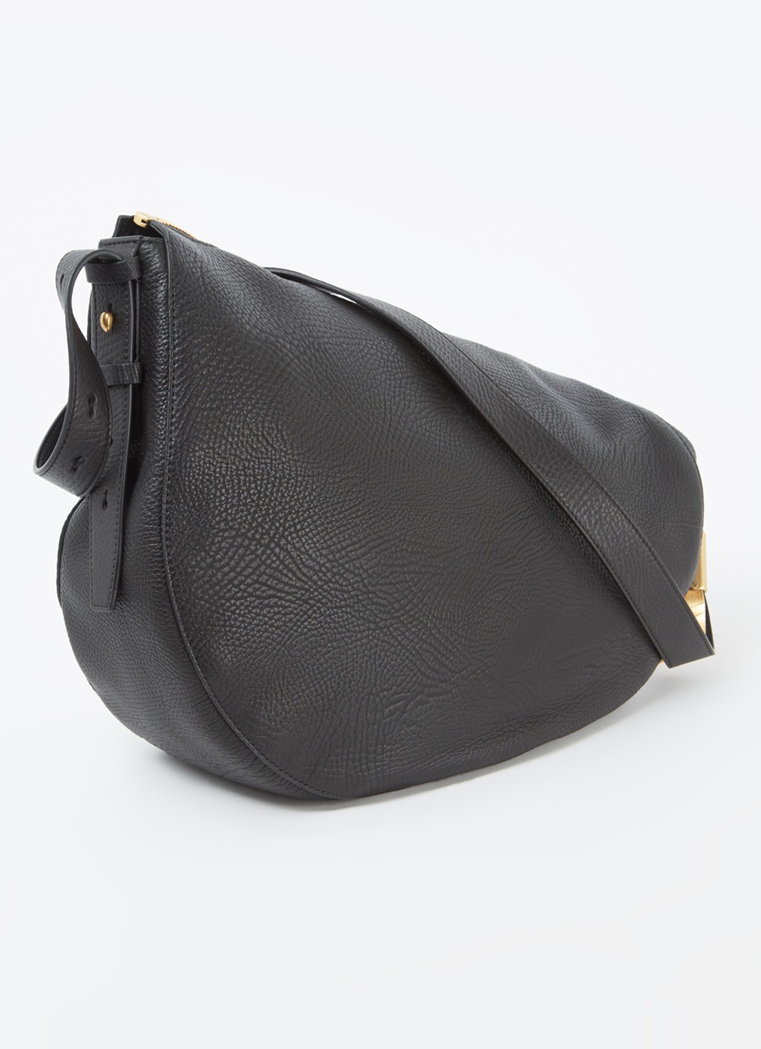 Burberry Knight Medium schoudertas van kalfsleer  - achterkant 4 zwart