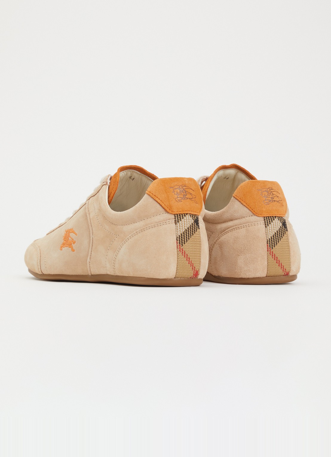Burberry Knight sneaker van kalfssuède - achterkant 6 beige