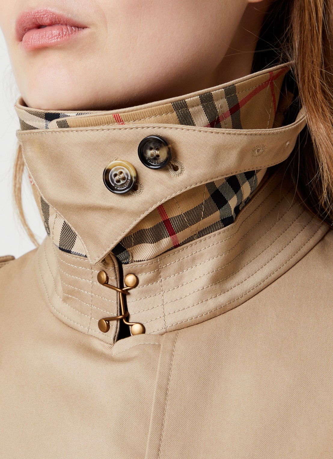 Burberry Lakefield trenchcoat met strikceintuur en steekzakken - detail 5 beige