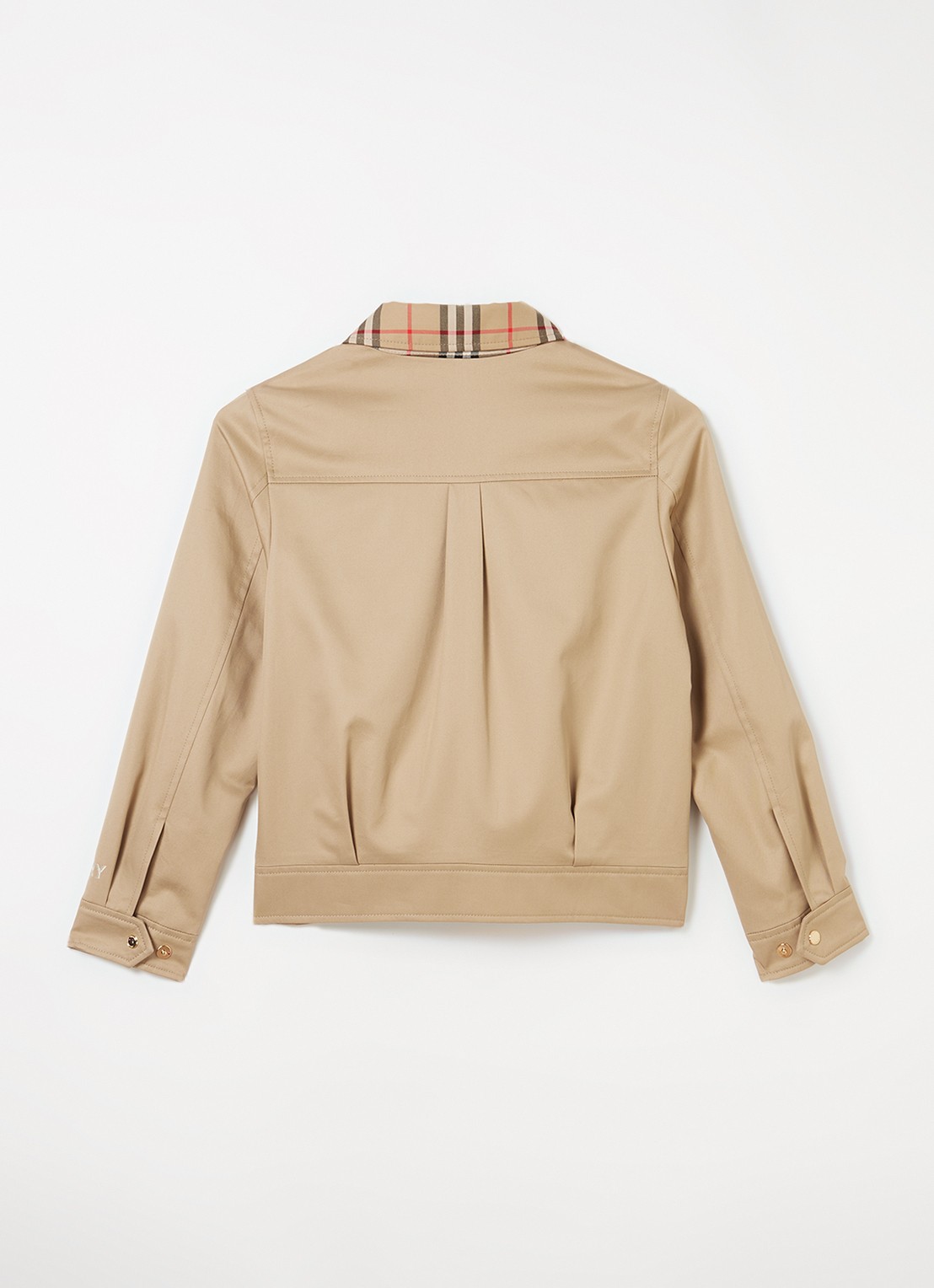 Burberry Lily jack met logoprint - achterkant beige