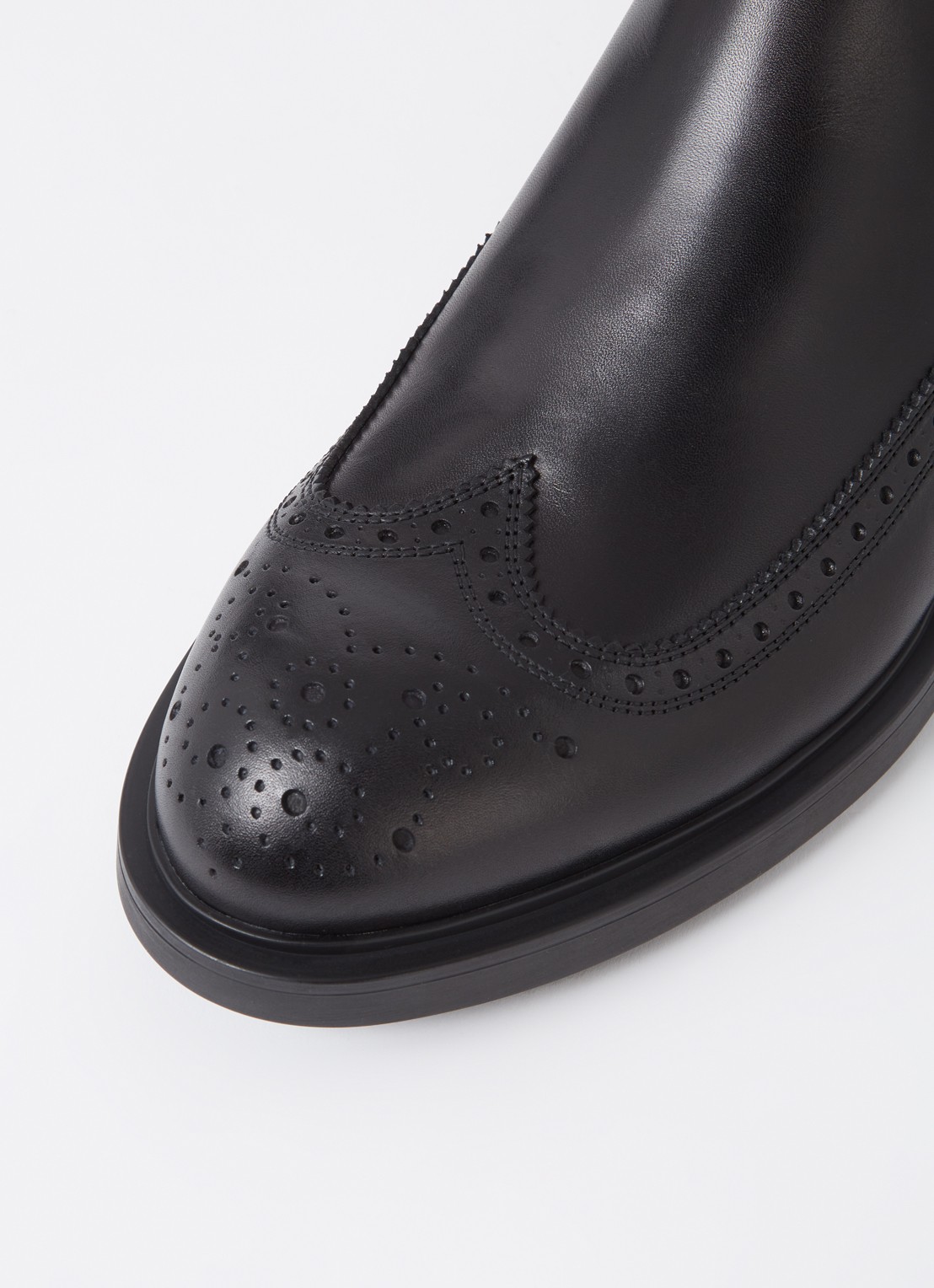 Burberry Loch chelsea boot van kalfsleer  - detail 4 zwart