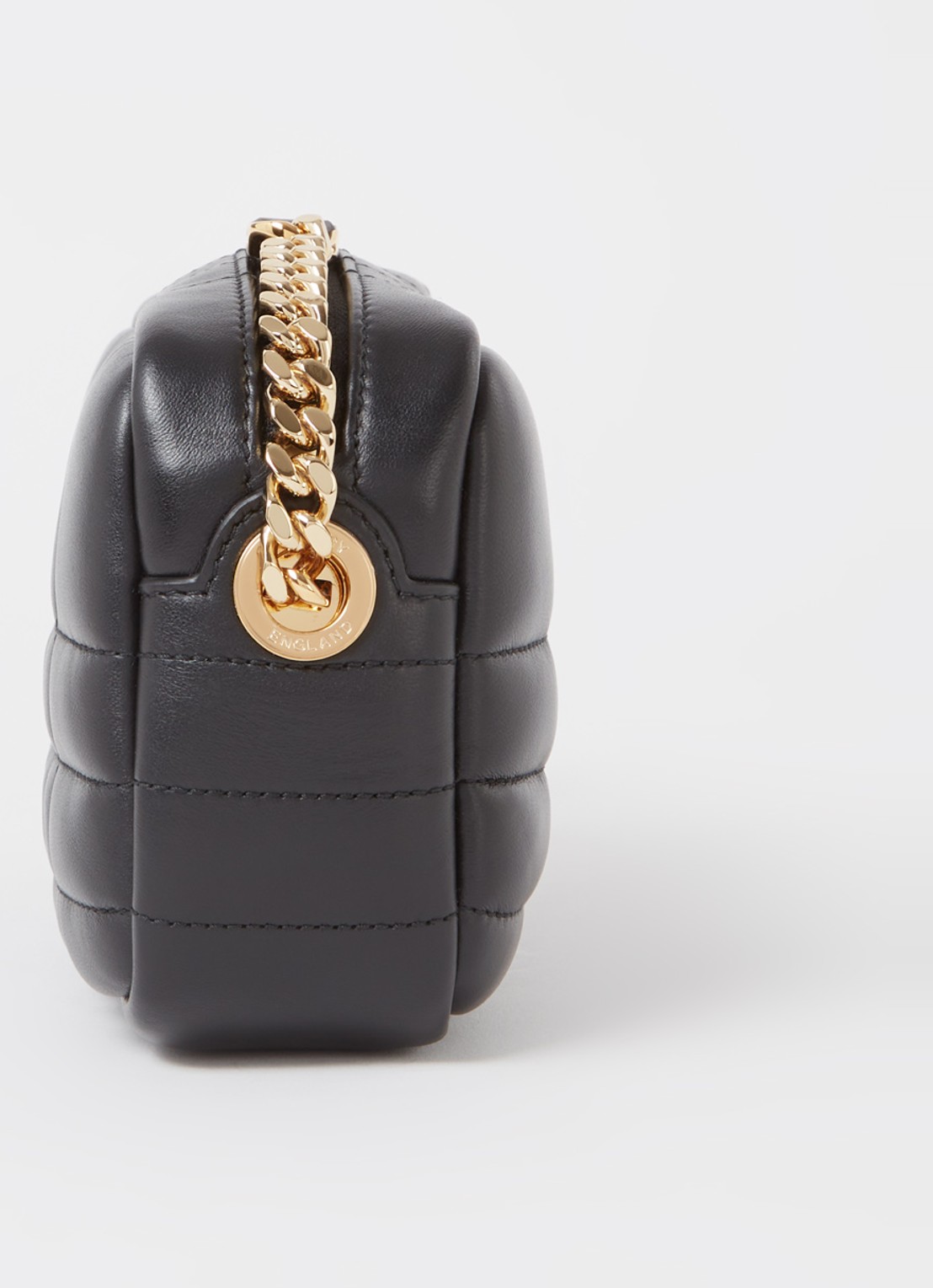 Burberry Lola crossbodytas van quilted lamsleer met logo - detail 3 zwart