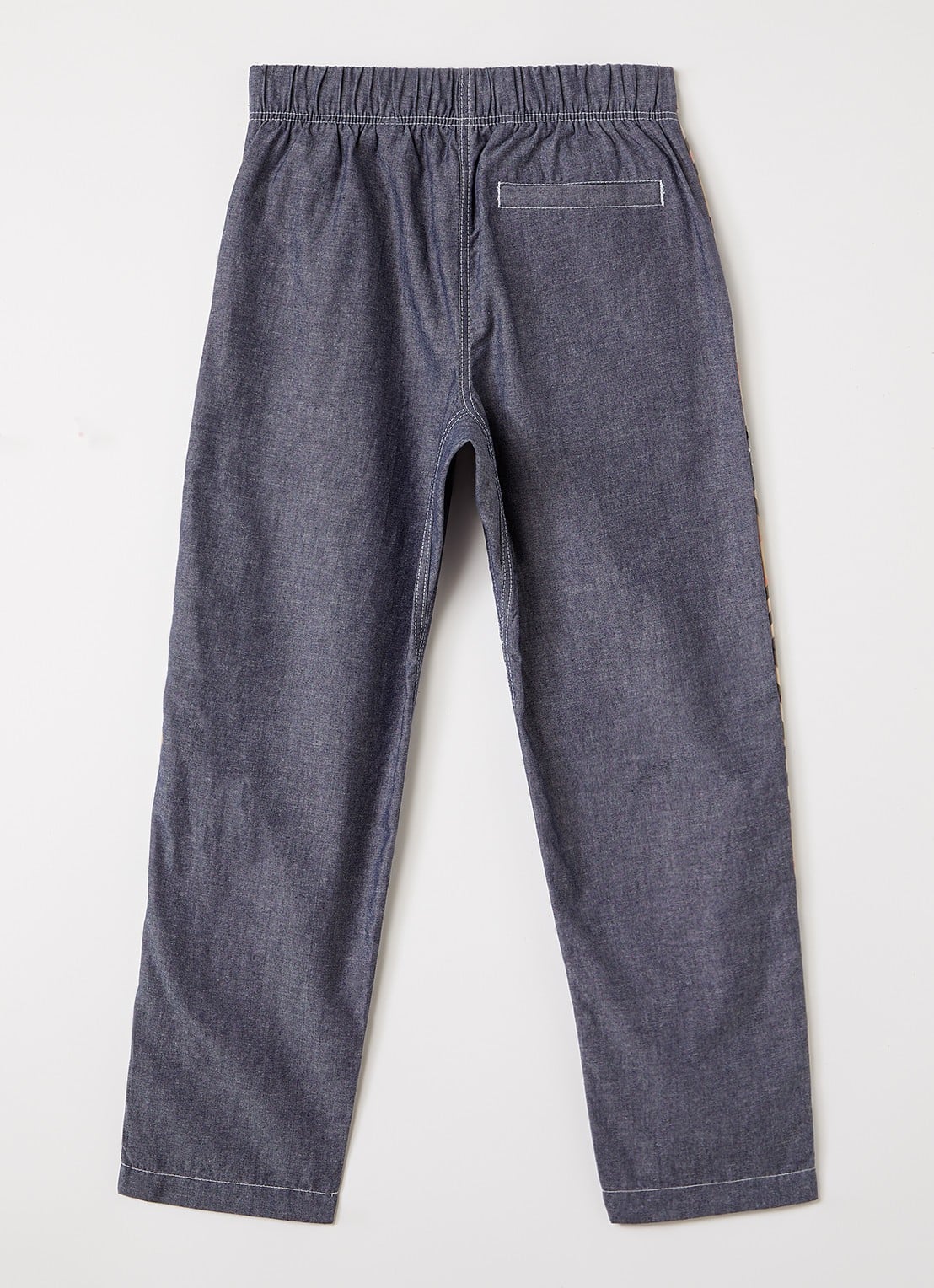 Burberry Loose fit broek van chambray - voorkant 2 blauw