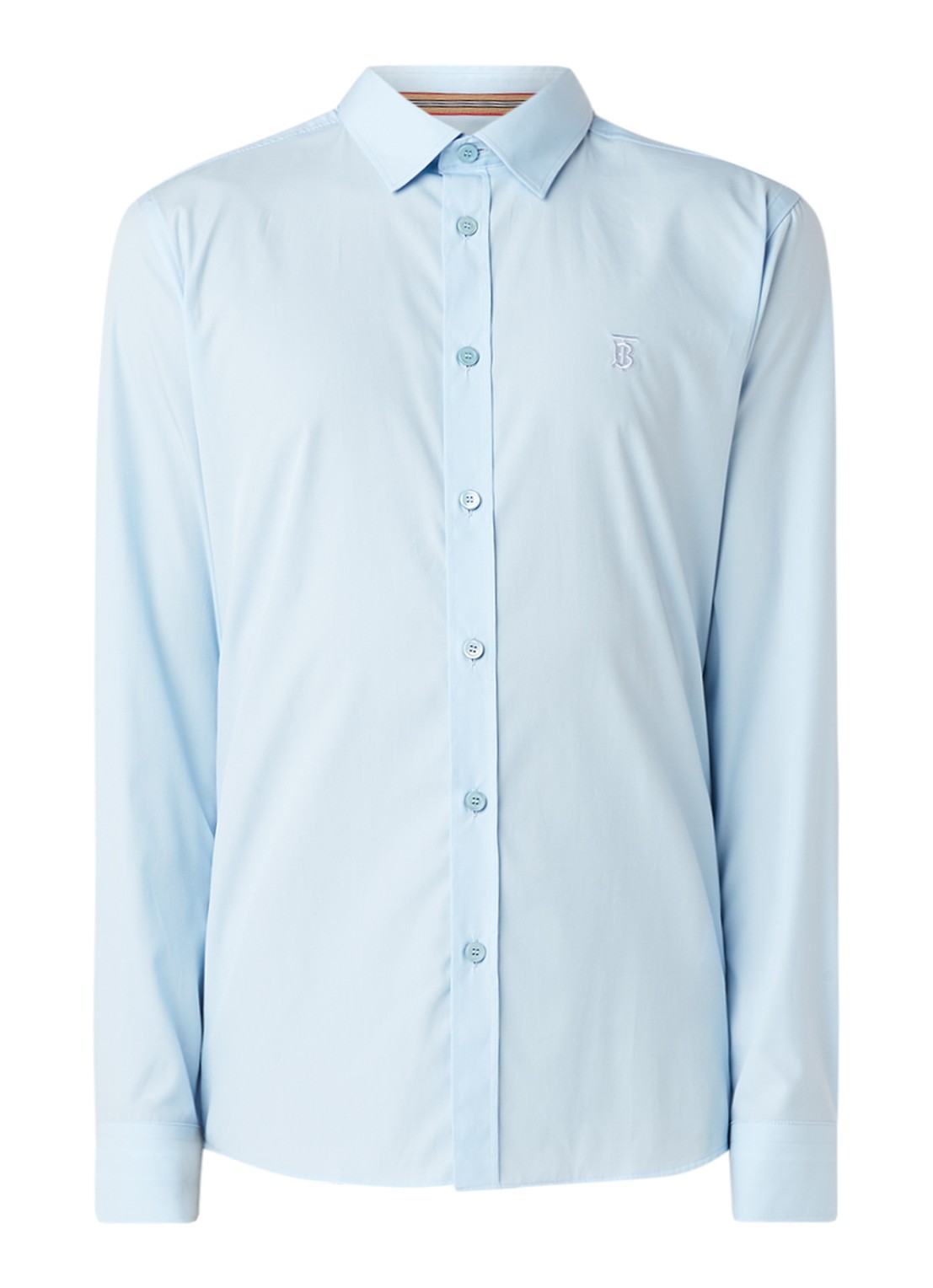 BURBERRY Louis regular fit overhemd met kentkraag - voorkant lichtblauw