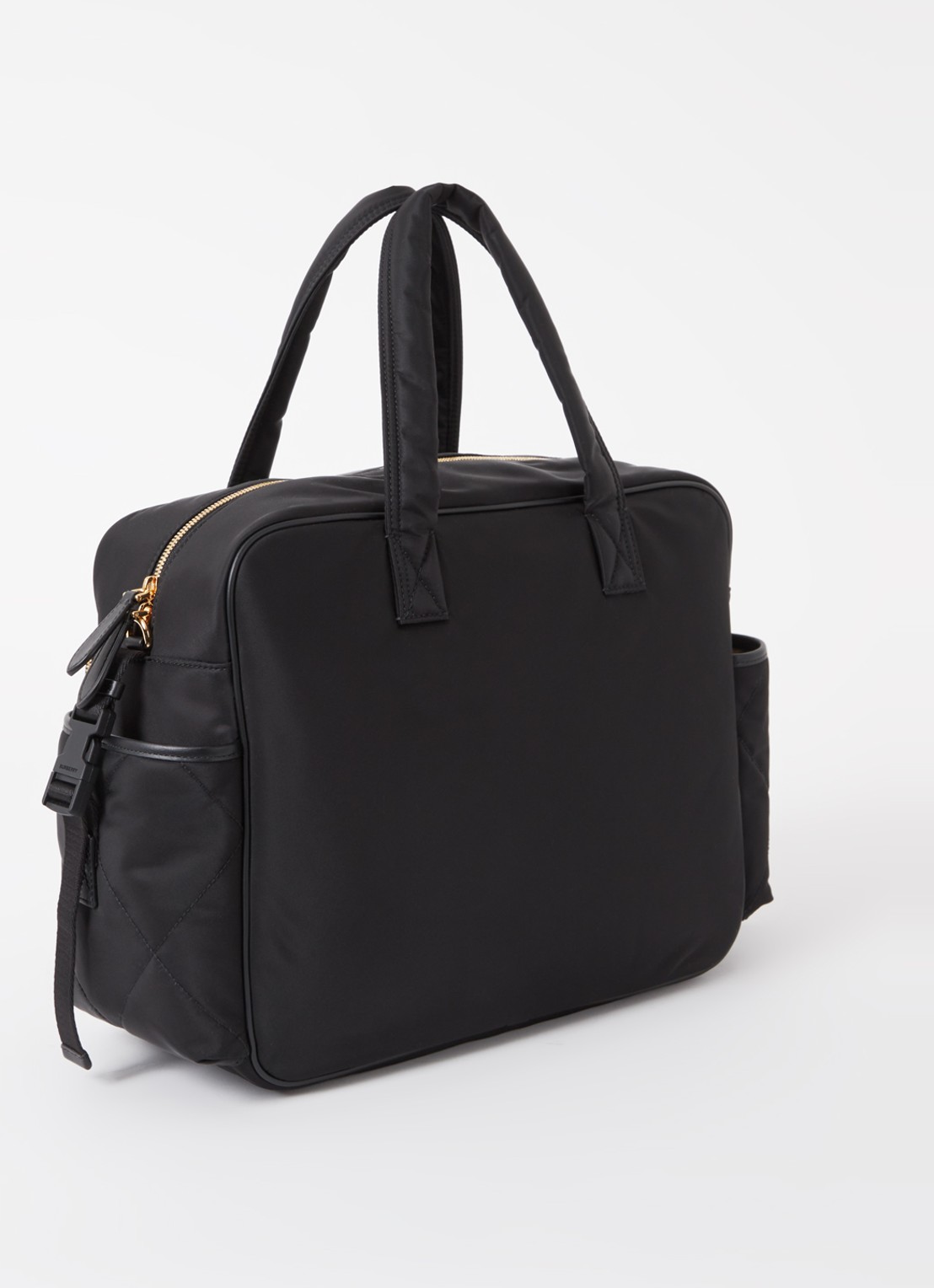Burberry Luiertas met quilt patroon en verschoningsmat - achterkant zwart