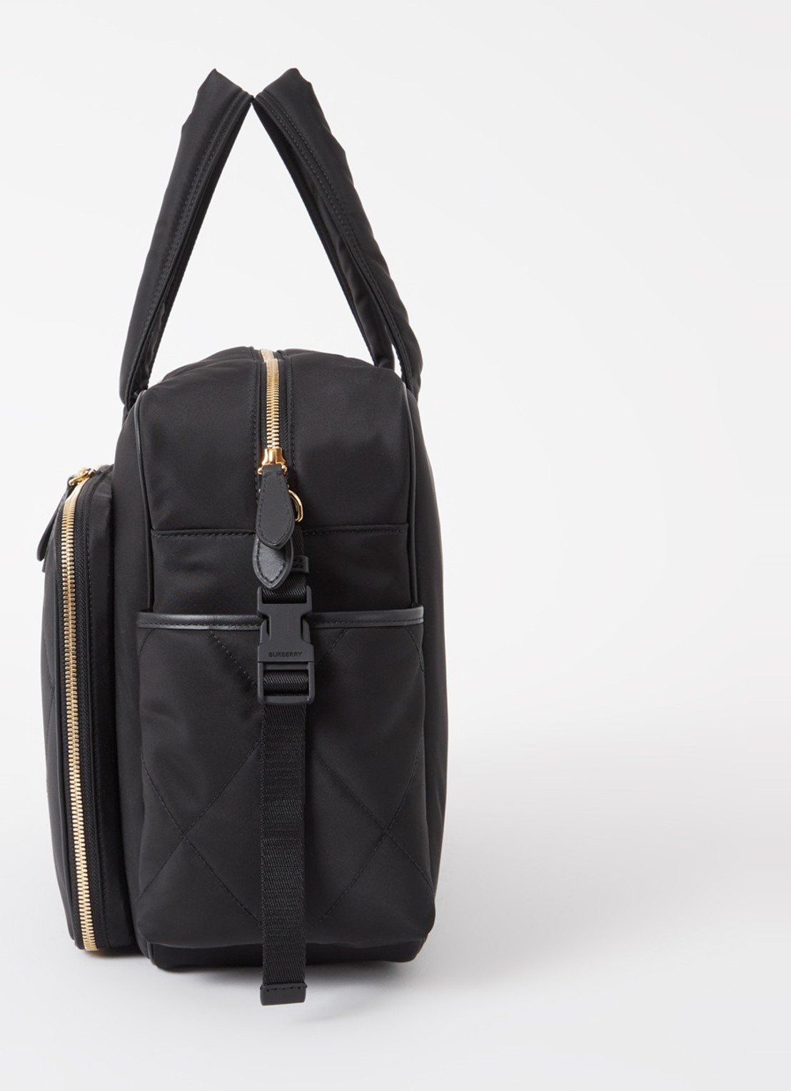 Burberry Luiertas met quilt patroon en verschoningsmat - detail 3 zwart
