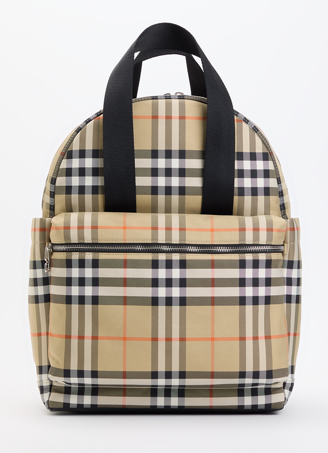 Burberry Luiertas met ruitdessin - voorkant beige