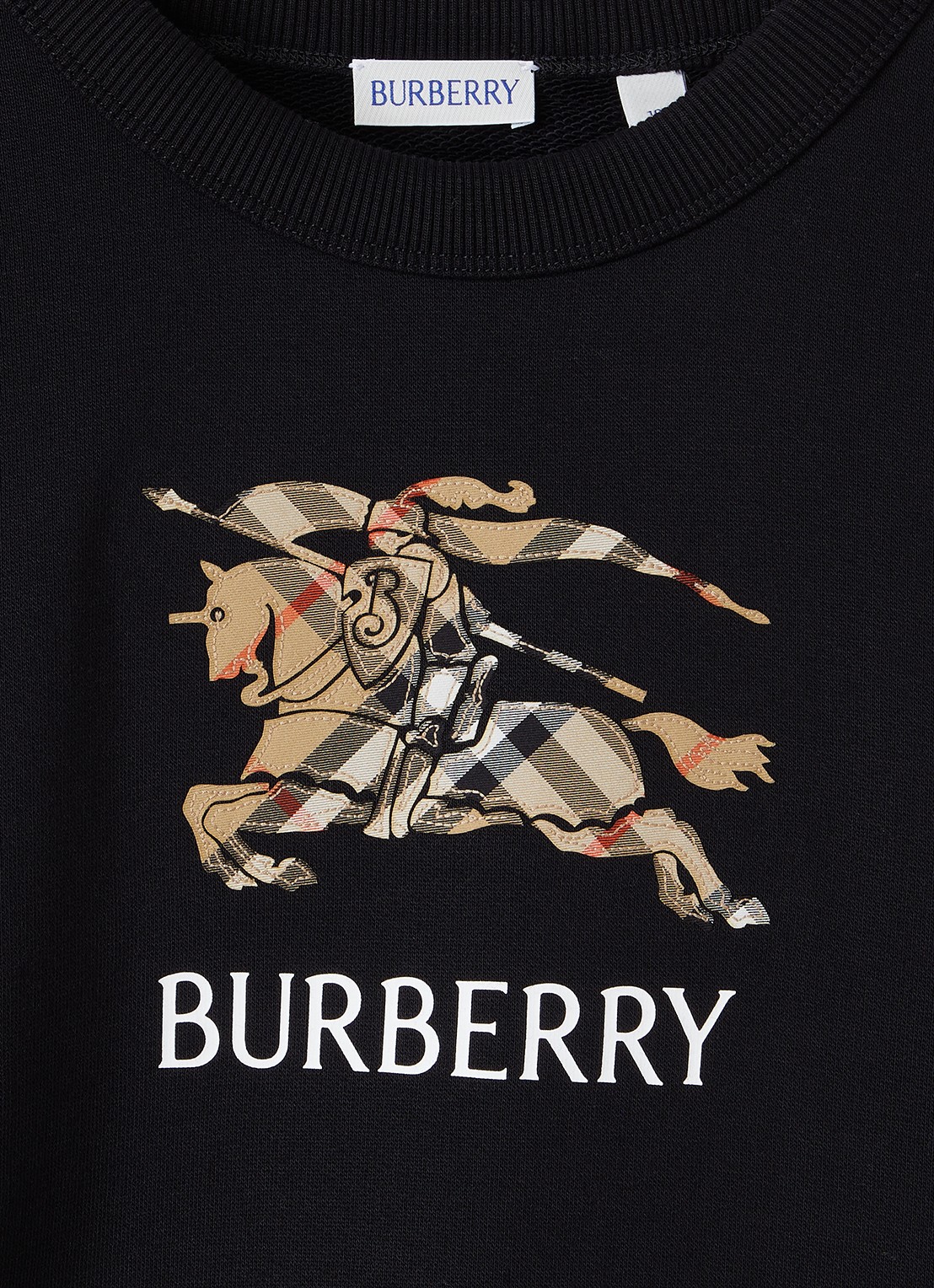 Burberry Mathew sweater met logoborduring - detail 3 zwart