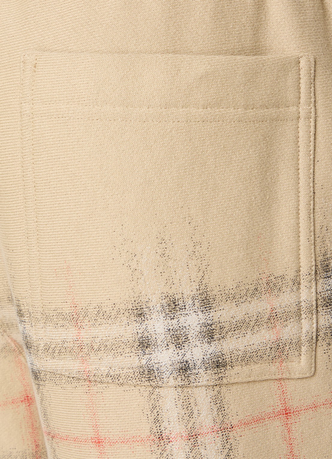 Burberry Mid waist tapered fit joggingbroek met logo - detail 4 beige
