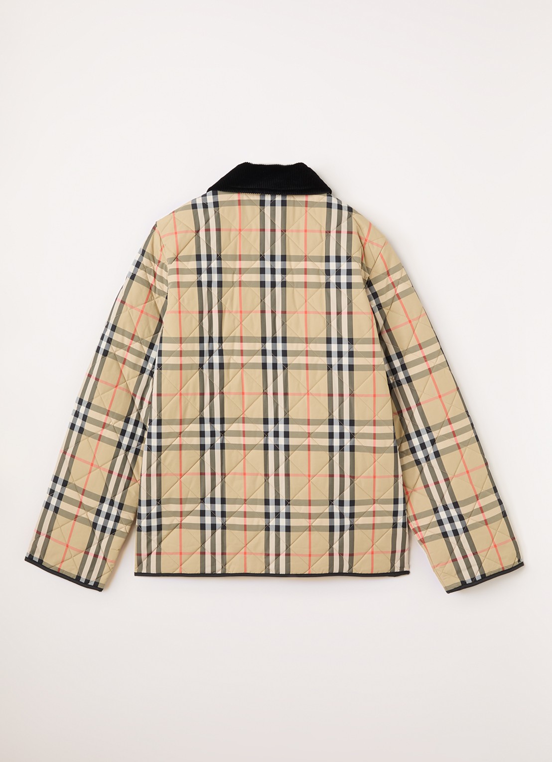Burberry Milo gewatteerd jack met quilt patroon - achterkant beige