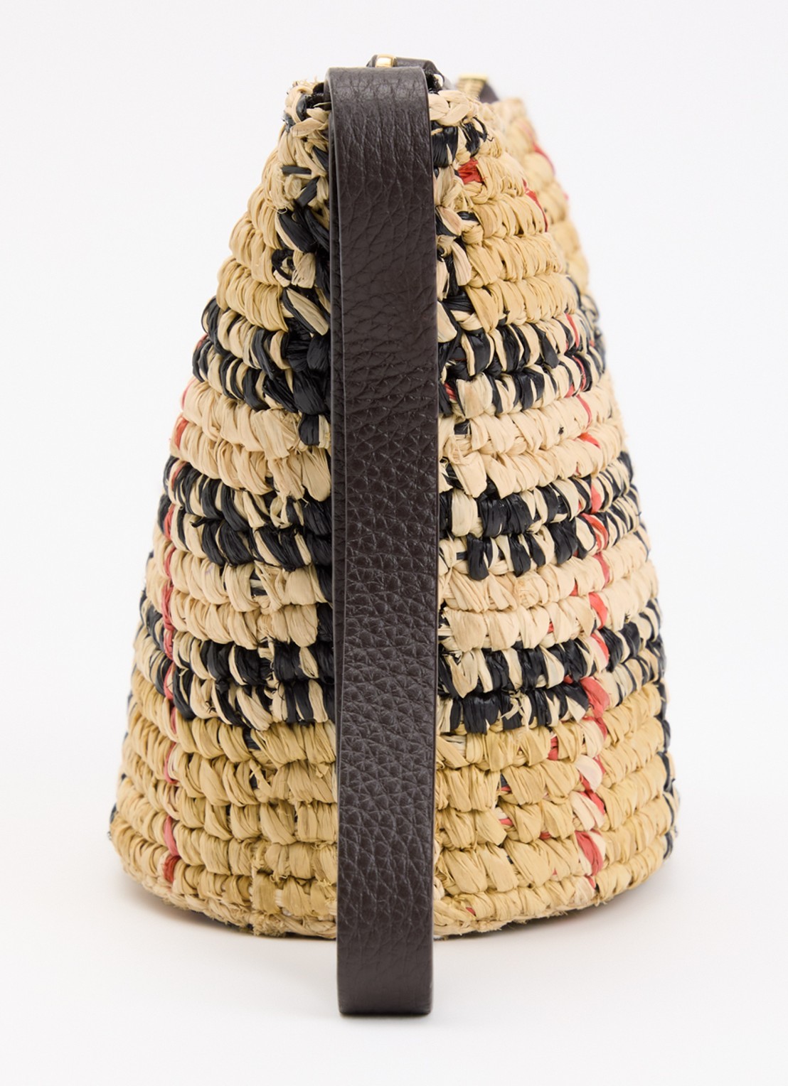 Burberry Mini handtas van raffia - detail 4 zand