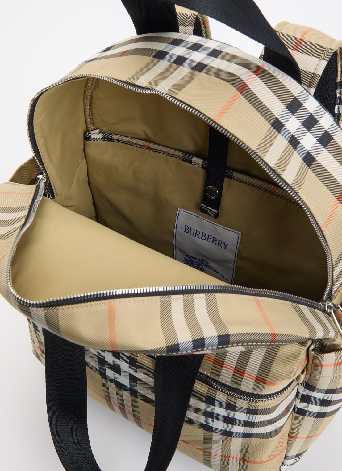 Burberry Norwich luiertas met ruitdessin - detail 3 beige