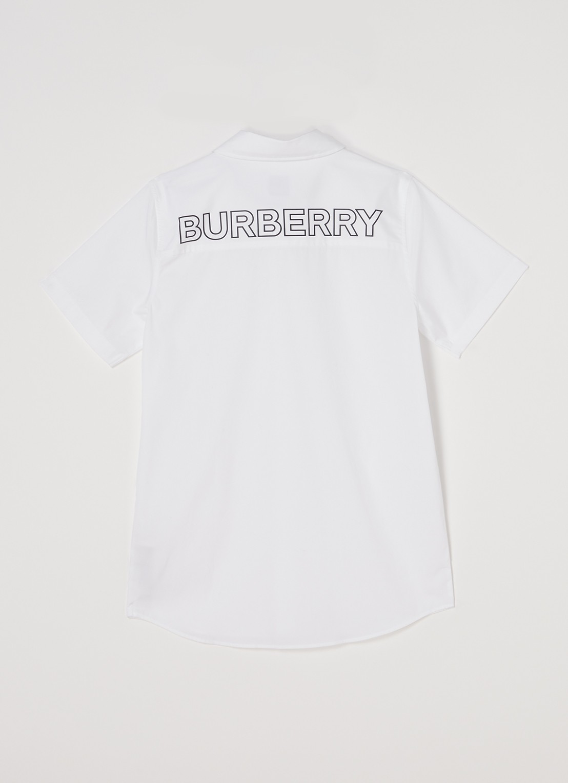Burberry Overhemd van katoen met stretch - achterkant wit
