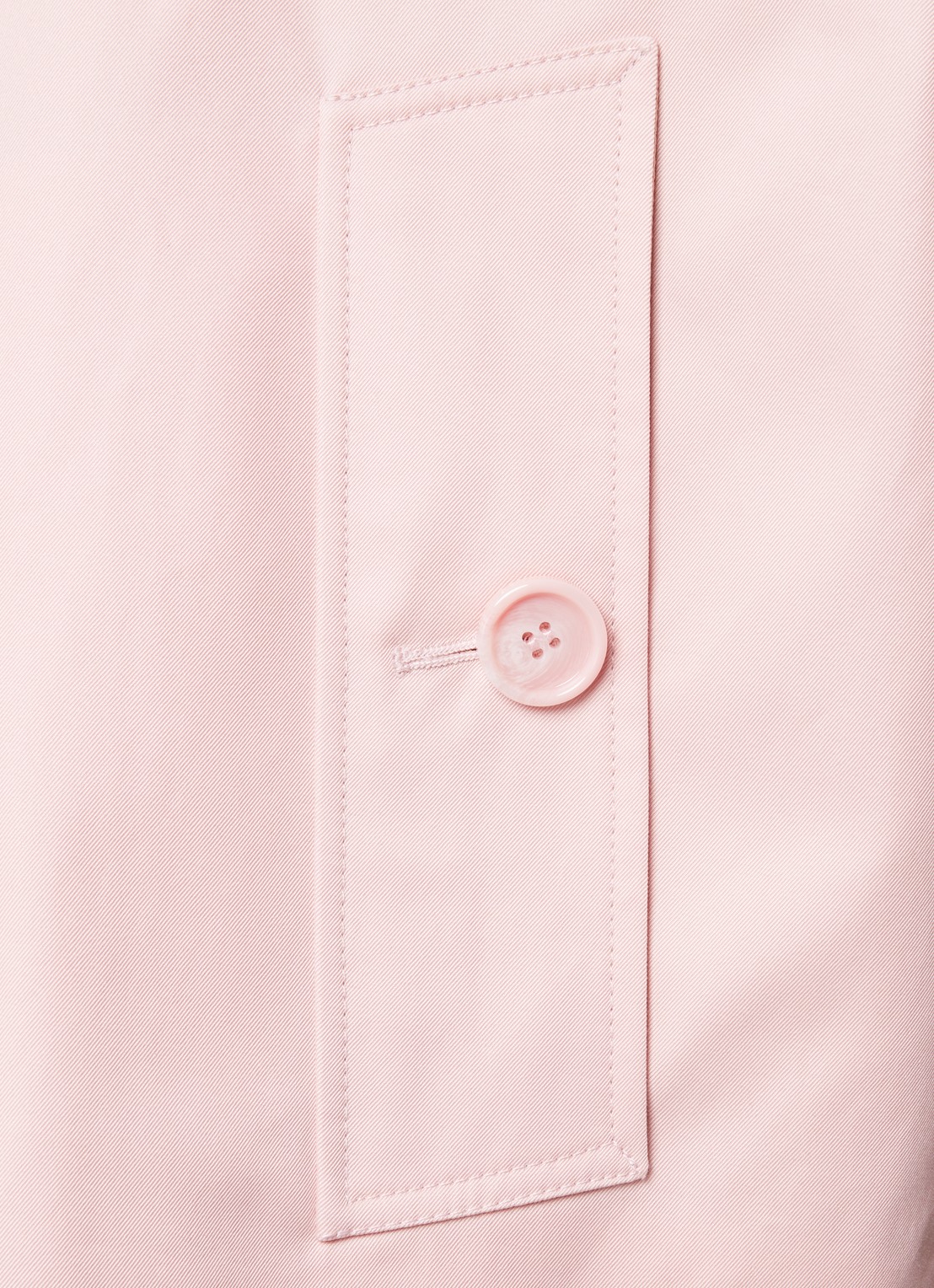 Burberry Oversized cropped trenchcoat met klepzakken - detail 4 lichtroze