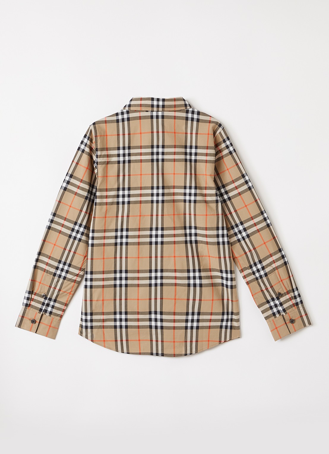 Burberry Owen blouse met ruitdessin - voorkant 3 beige