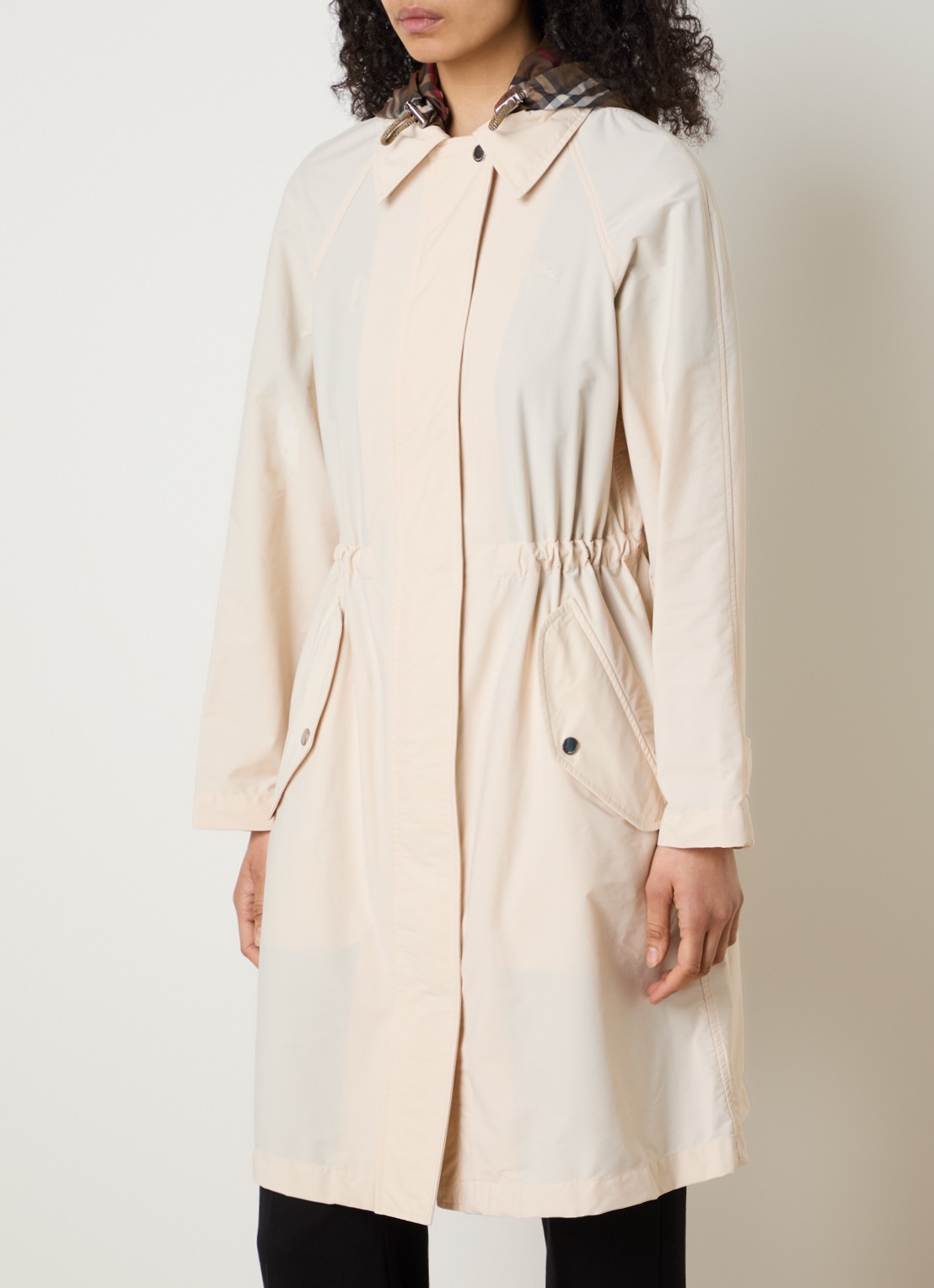 Burberry Parka met klepzakken - detail 4 gebroken wit