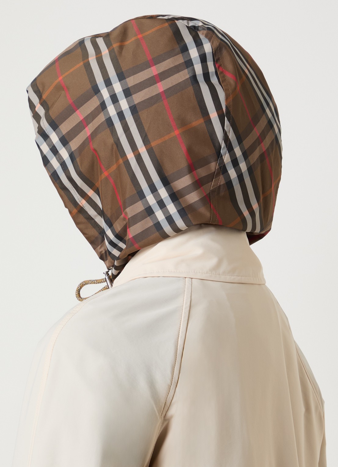 Burberry Parka met klepzakken - detail 6 gebroken wit