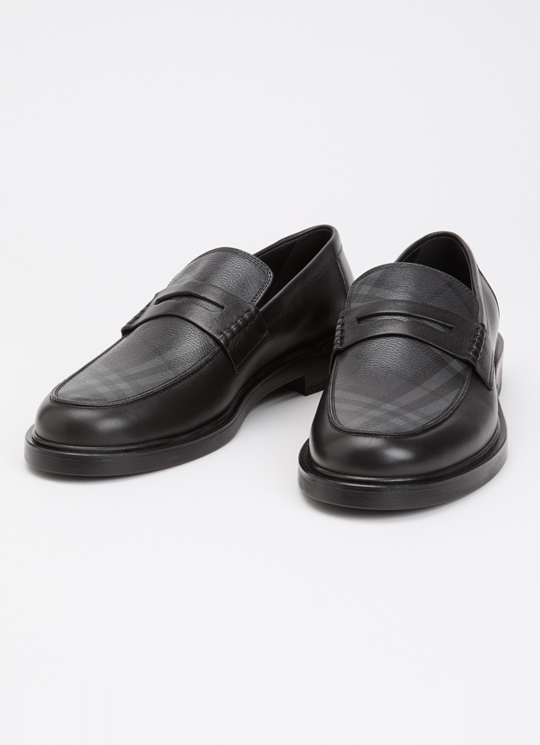 Burberry Pembroke loafer van kalfsleer  - detail 3 zwart