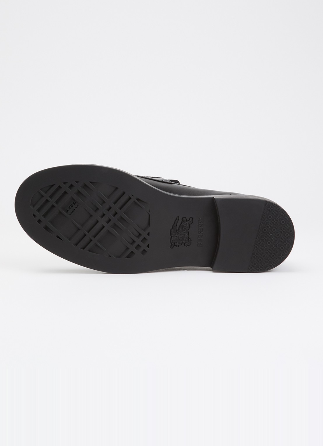 Burberry Pembroke loafer van kalfsleer  - detail 5 zwart