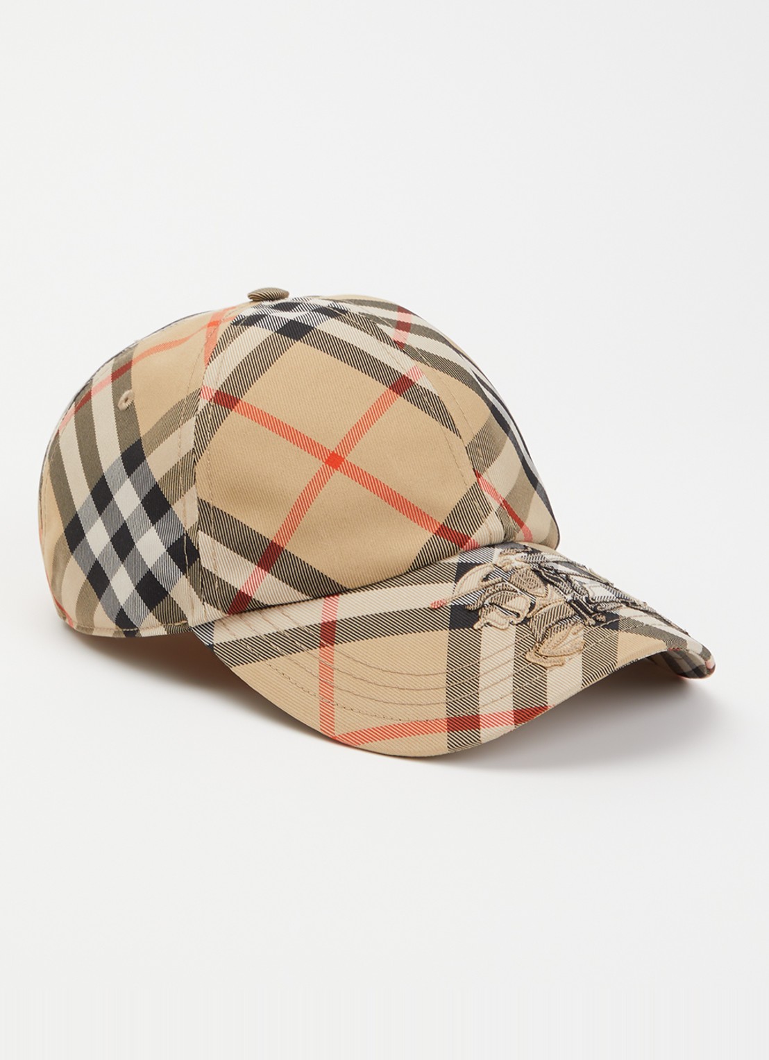 Burberry Pet met ruitdessin - voorkant camel
