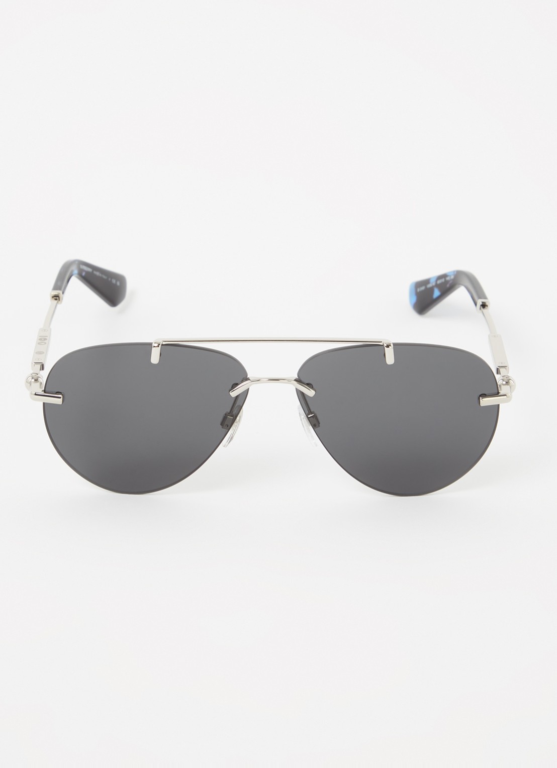 Burberry Piloten zonnebril BE3151 - detail zilver