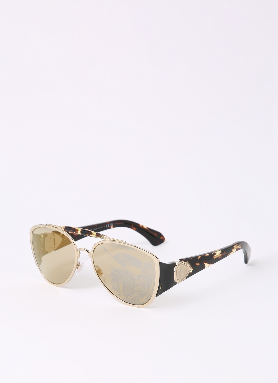 Burberry Piloten zonnebril BE3161   - voorkant 4 goud