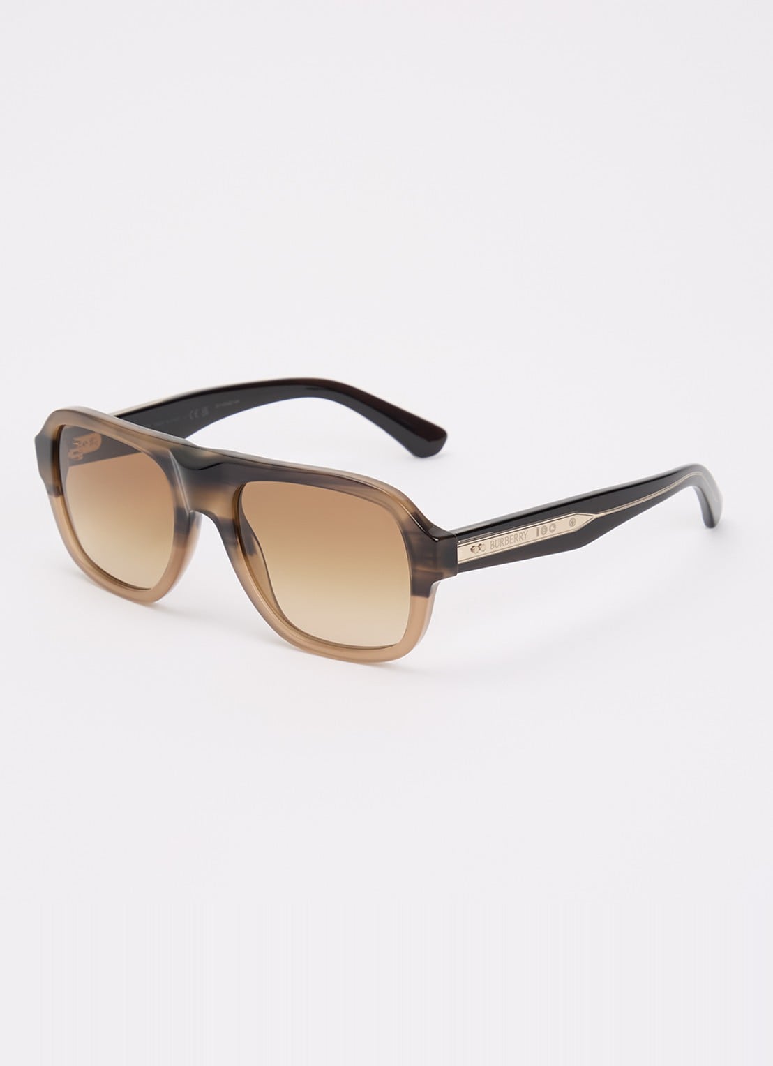 Burberry Piloten zonnebril BE4478 - voorkant donkerbeige