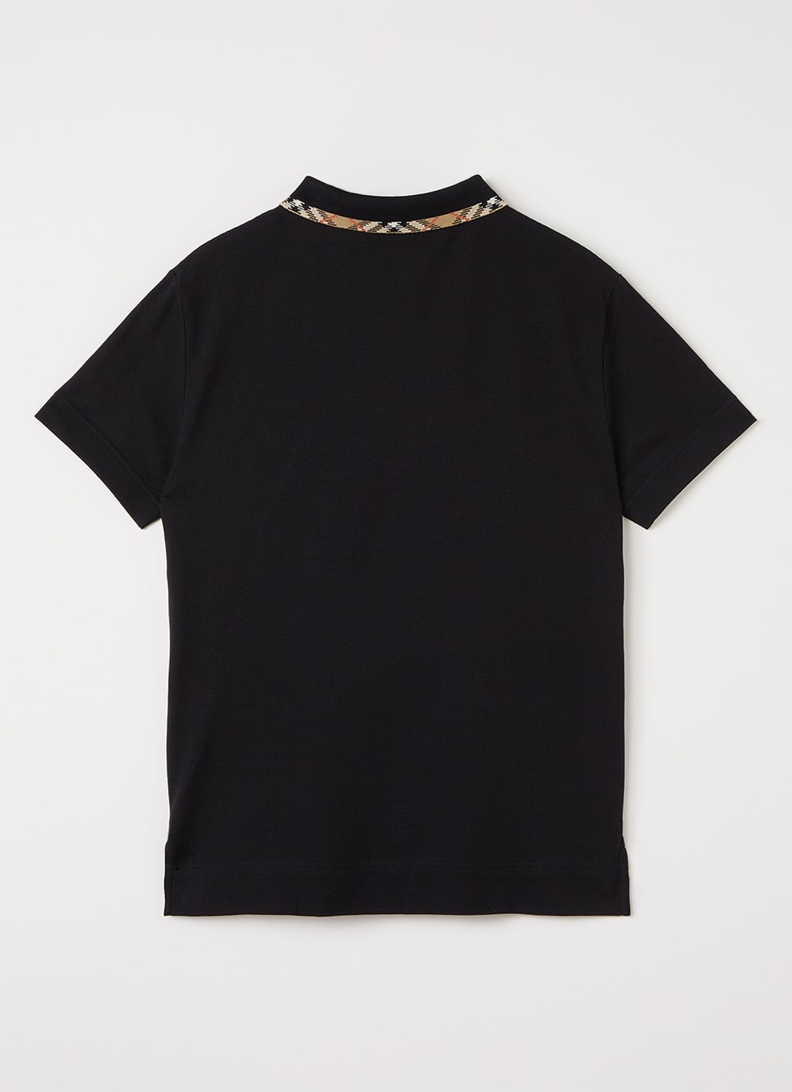 Burberry Polo met logo - voorkant 2 zwart