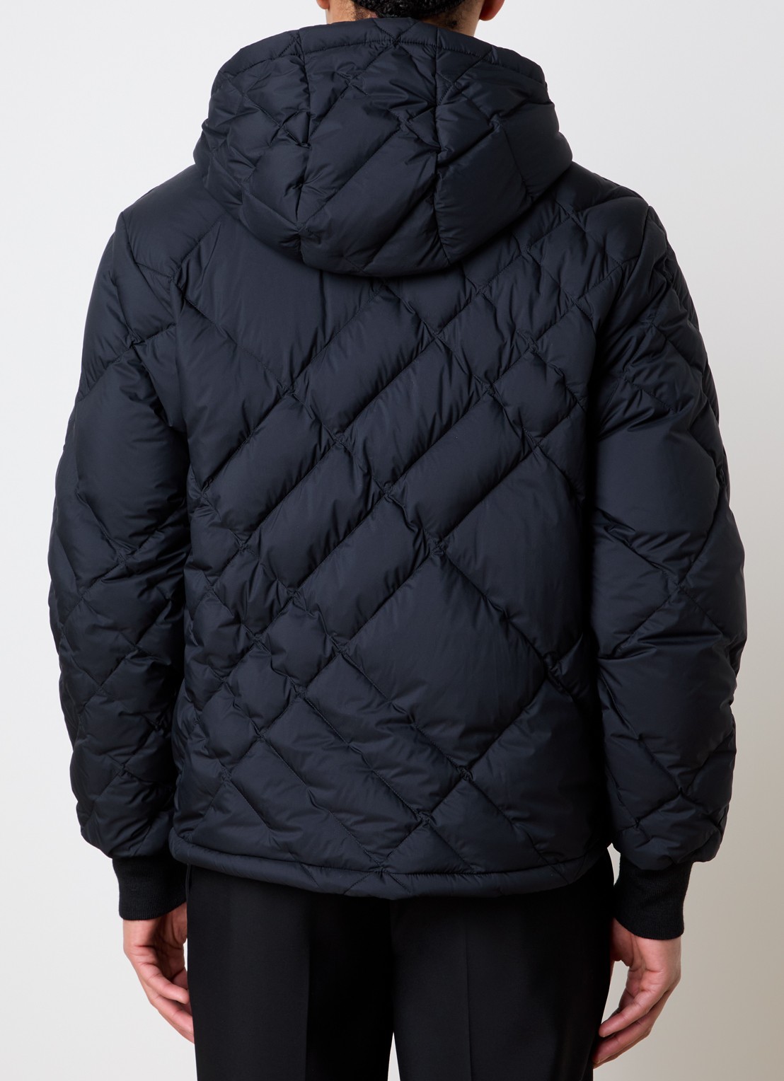 Burberry Quilted jack met donsvulling - achterkant 3 zwart