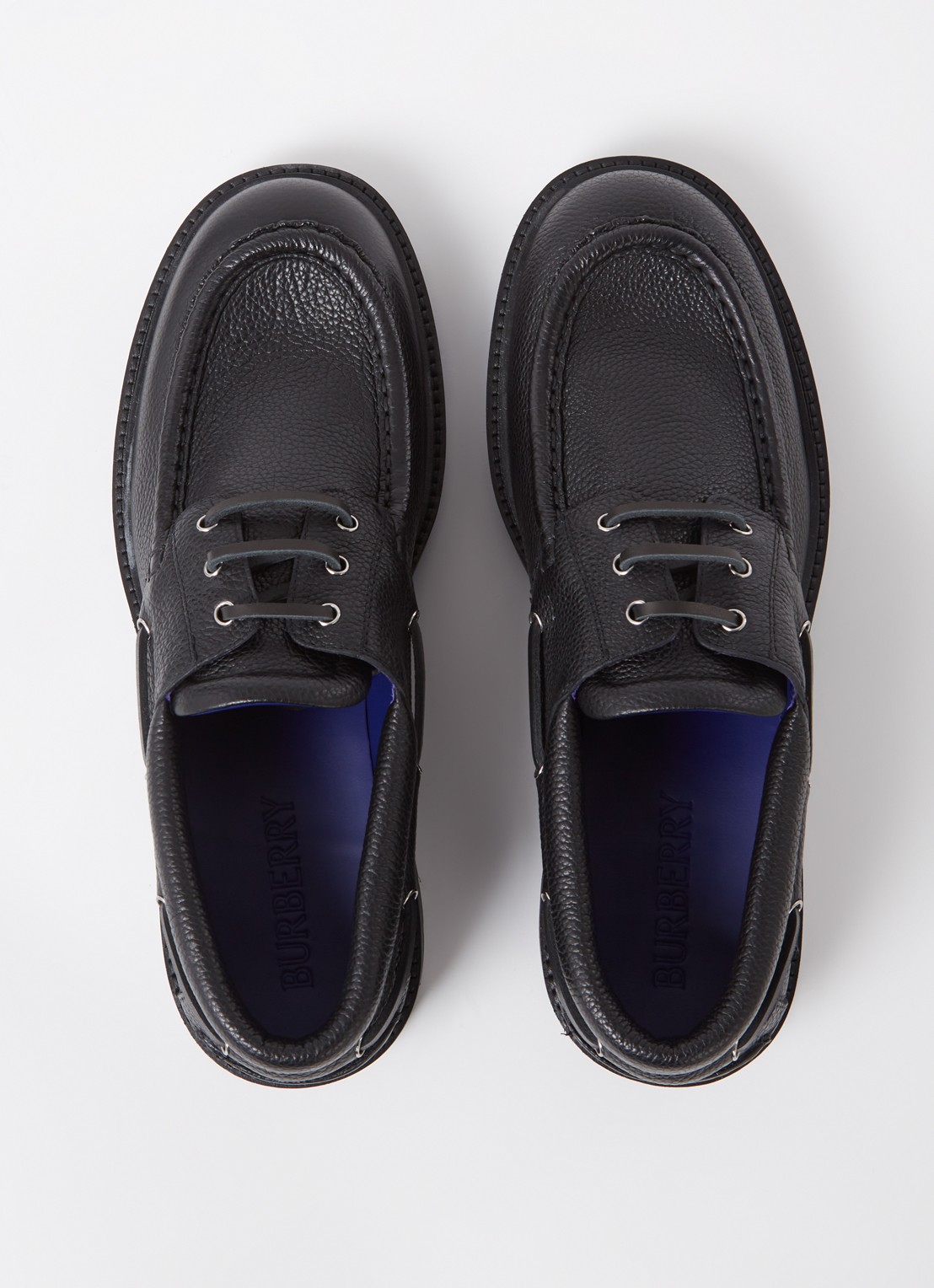 Burberry Raft veterschoen van kalfsleer - detail 4 zwart
