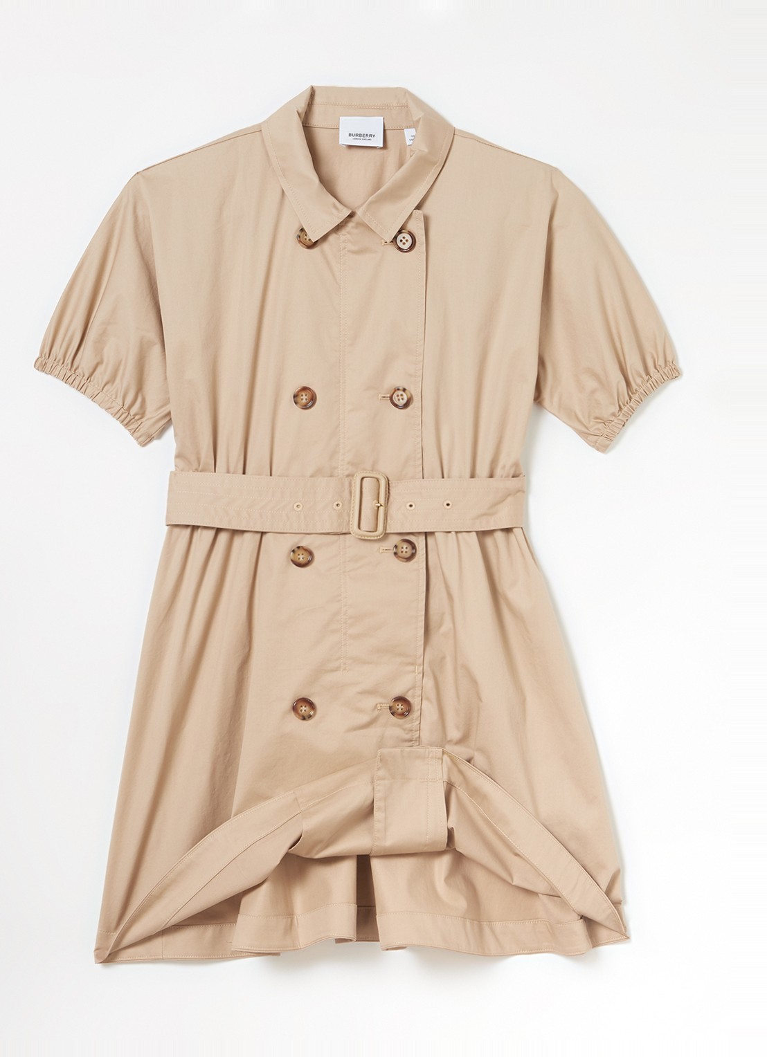 Burberry Regina blousejurk met ceintuur - voorkant 3 beige