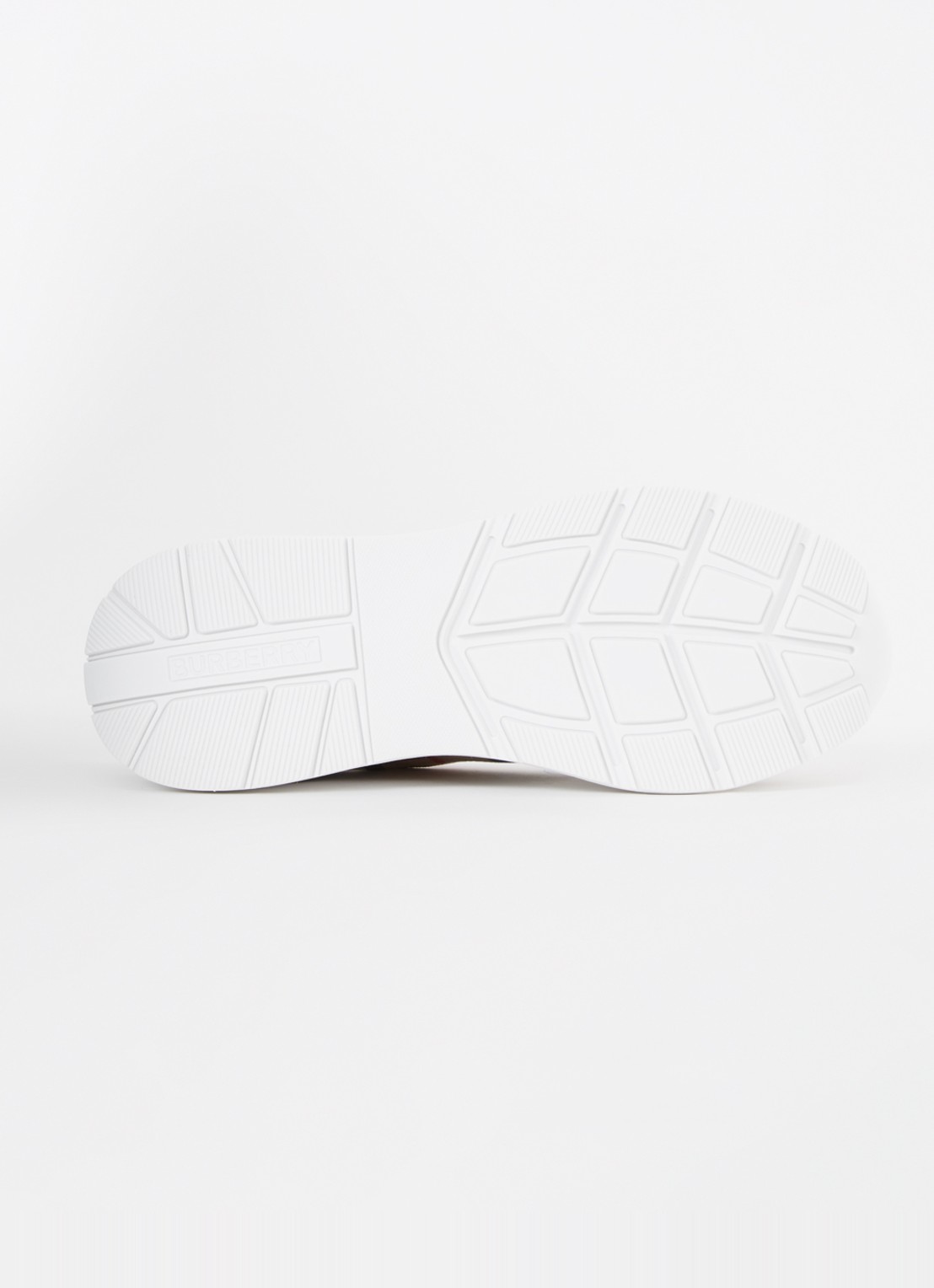 Burberry Regis sneaker met kalfsleren details - detail 4 beige