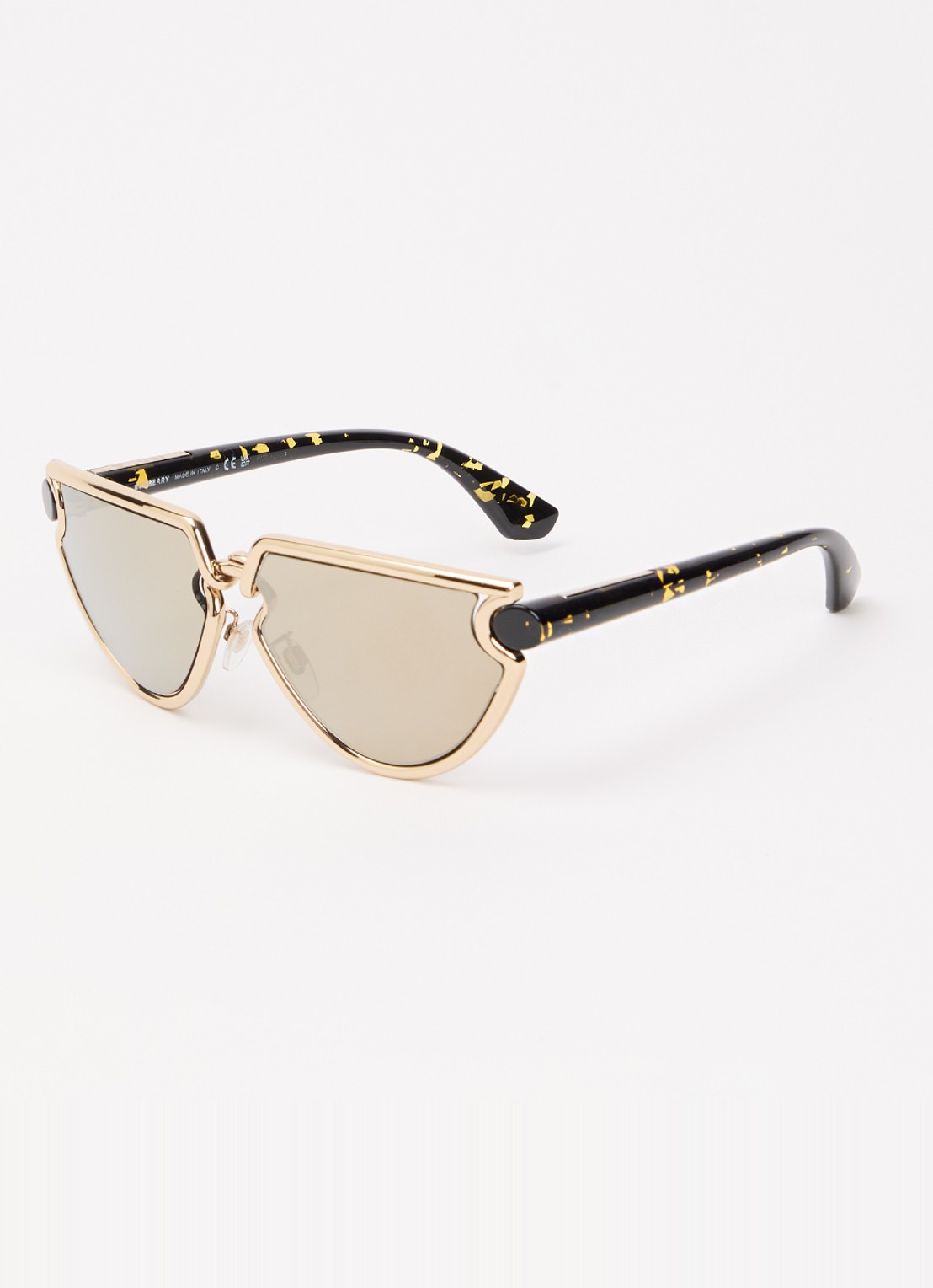 Burberry Retro zonnebril BE3152 - voorkant goud