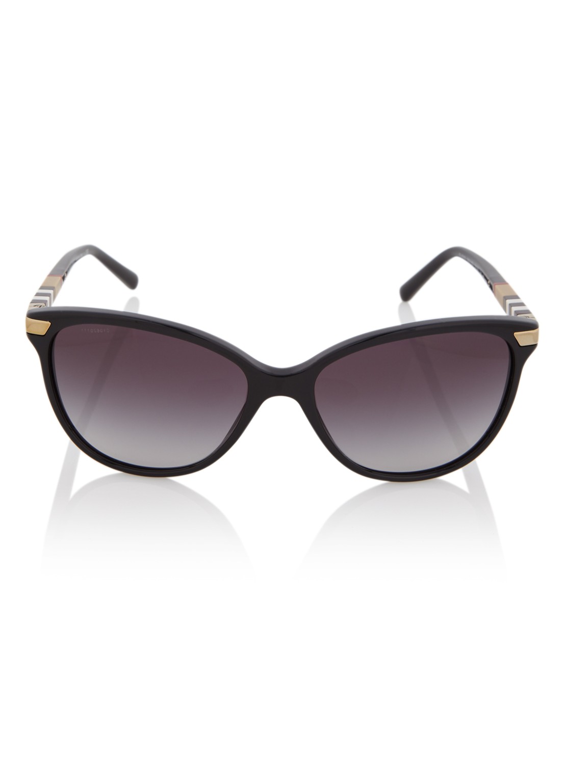 Burberry Retro zonnebril BE4216 - voorkant 2 zwart