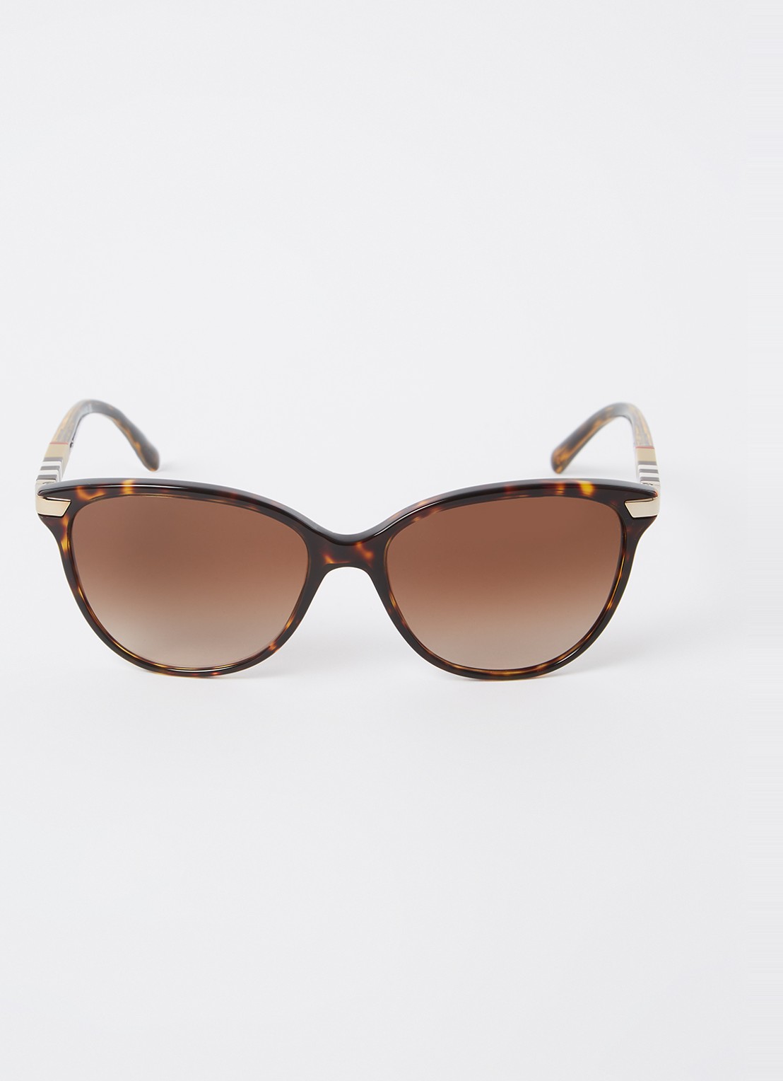 Burberry Retro zonnebril BE4216 - detail donkerbruin