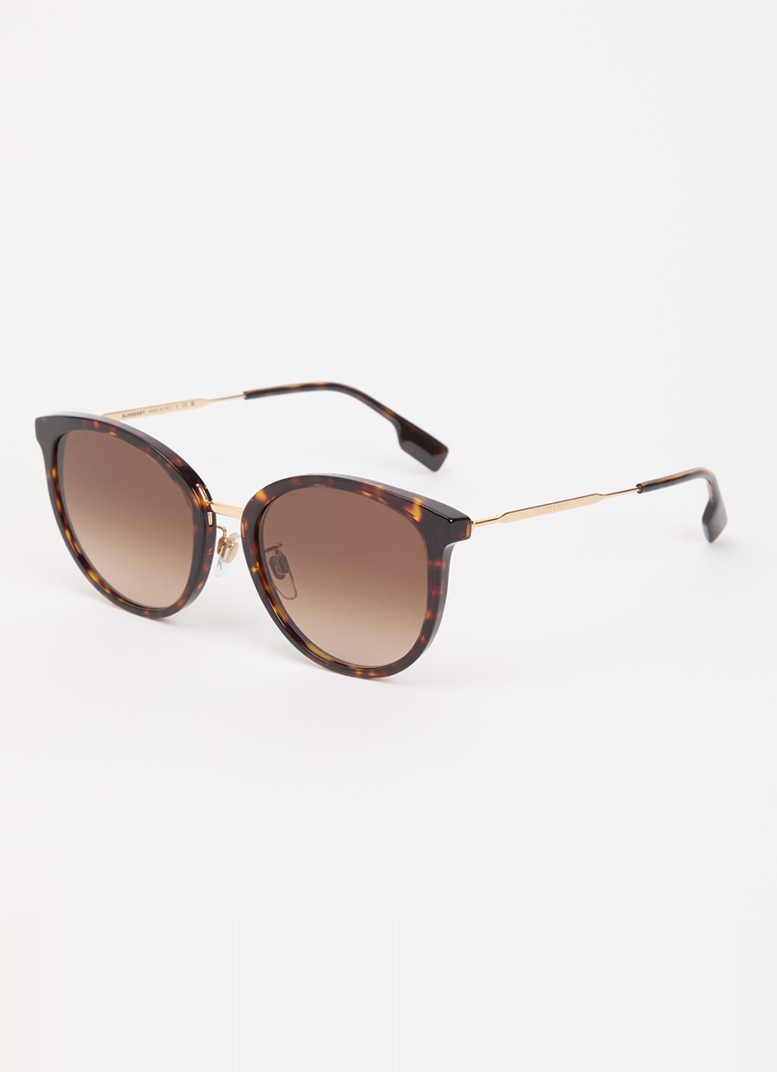 Burberry Retro zonnebril BE4289D - voorkant 4 donkerbruin